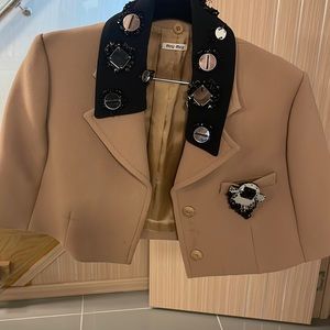 Miu Miu cropped cape 42